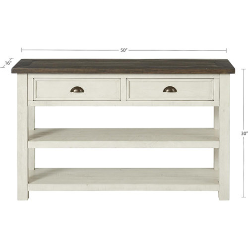 Lark Manor Holliman 50" Solid Wood Console Table & Reviews | Wayfair